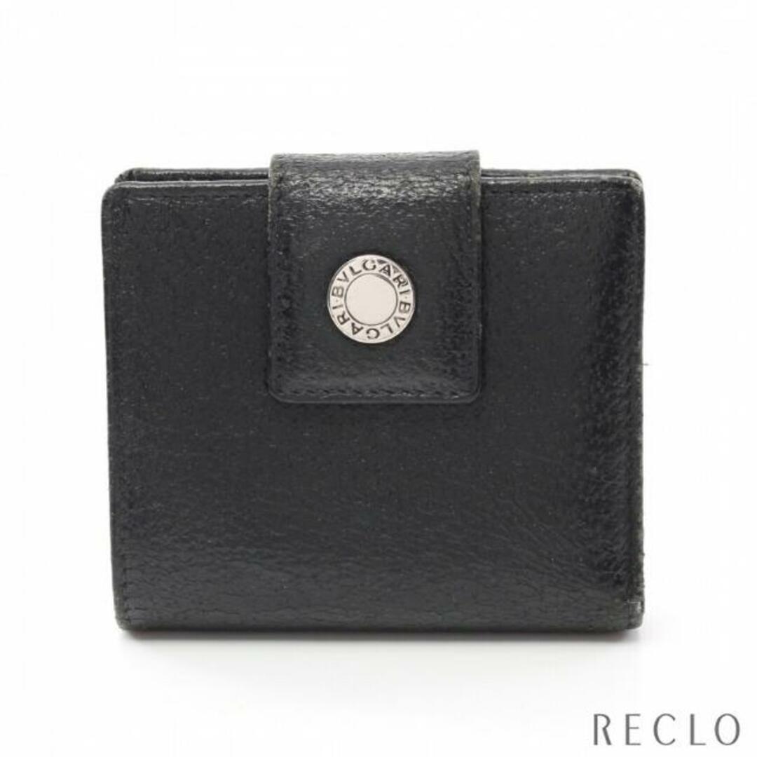 BVLGARI - ブルガリブルガリ 二つ折り財布 レザー ブラックの通販 by