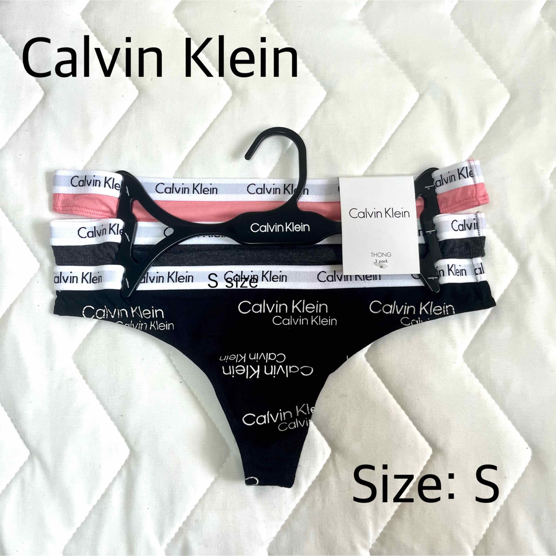 【新品】Calvin Klein  ビキニ Tバック 3枚 Sサイズ