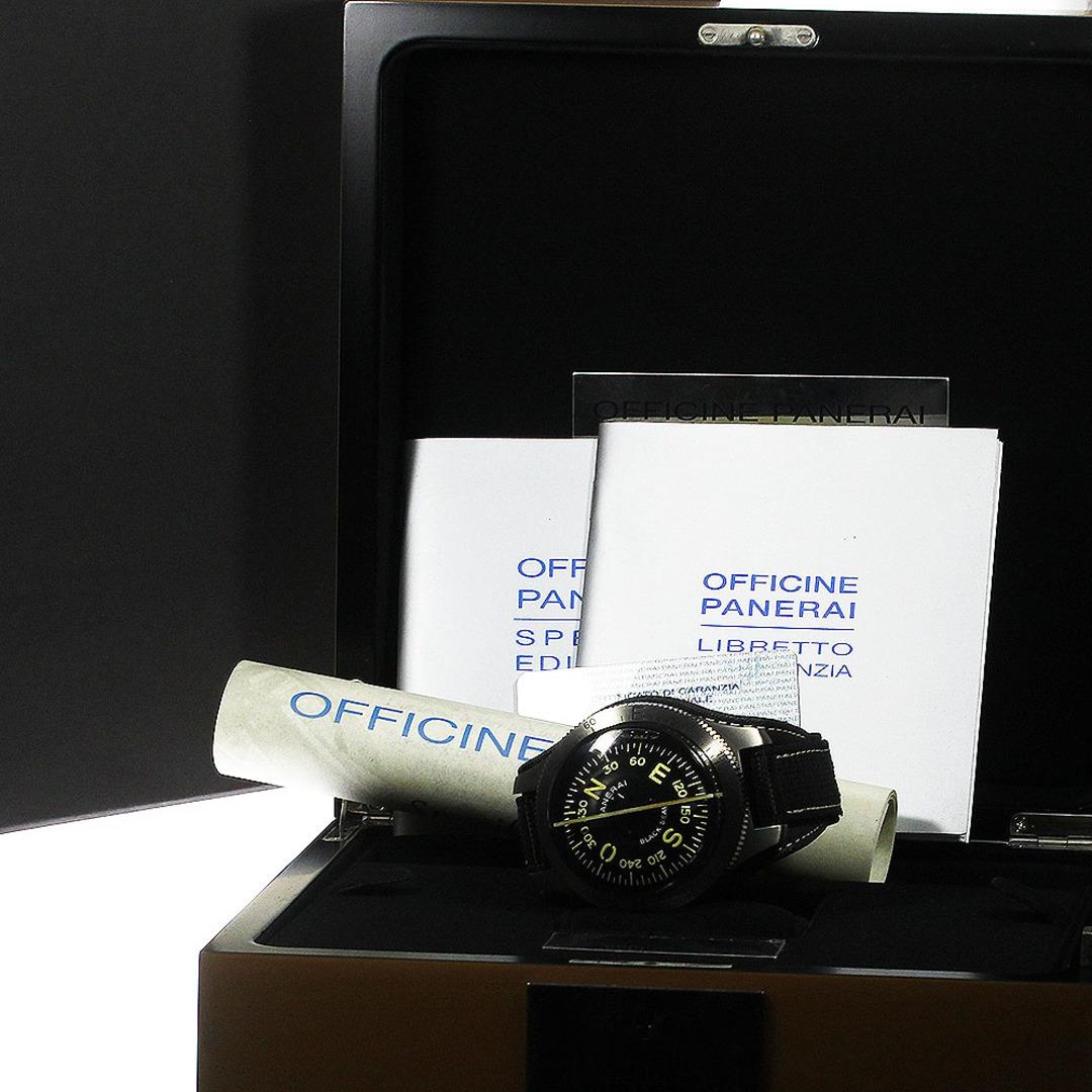 パネライ PANERAI PAM00191 ブラックシール メンズ 腕時計風コンパス 箱・保証書付き_759076