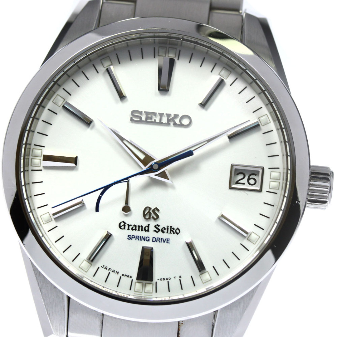 セイコー SEIKO SBGA099/9R65-0BM0 グランドセイコー パワーリザーブ デイト スプリングドライブ メンズ 箱付き_765095