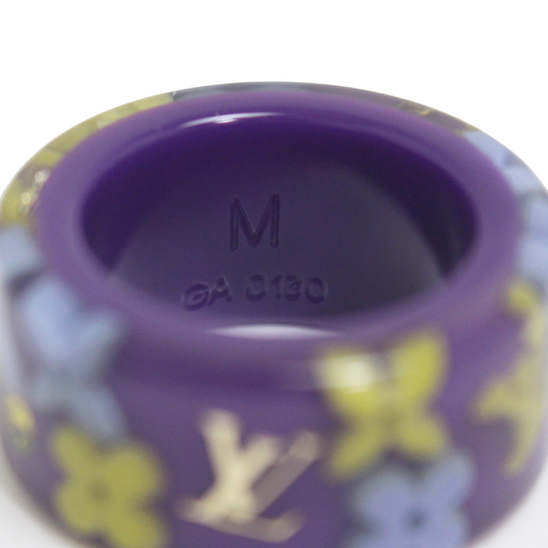 ルイ ヴィトン バーグ ファランドール モノグラム フラワー リング 指輪 M #13号 ヴァイオレット 紫 パープル M66098 箱付 LOUIS VUITTON（美品）