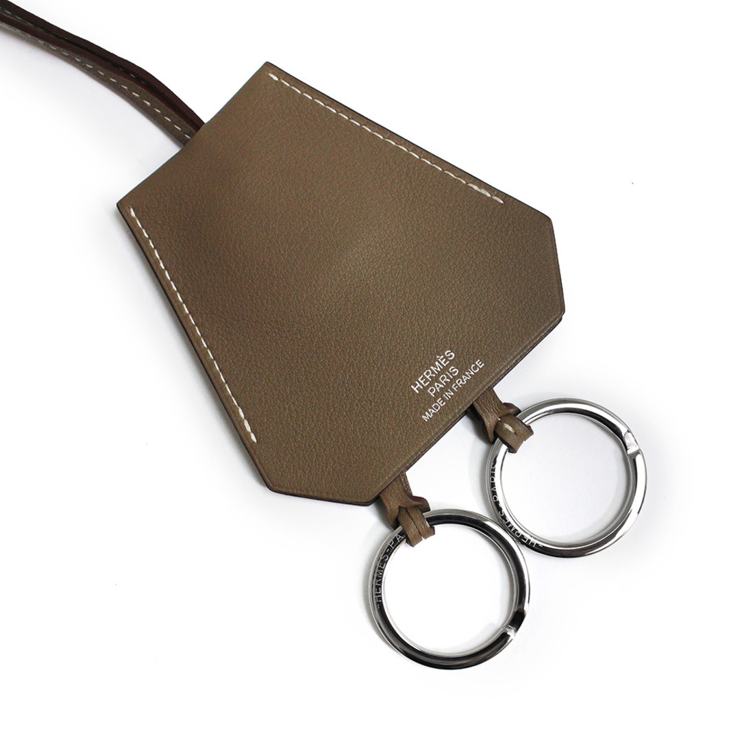 HERMES ブラック黒 クロシェット ネックレス チャーム キーホルダー HERMES ブラック黒 クロシェット ネックレス チャーム キーホルダー