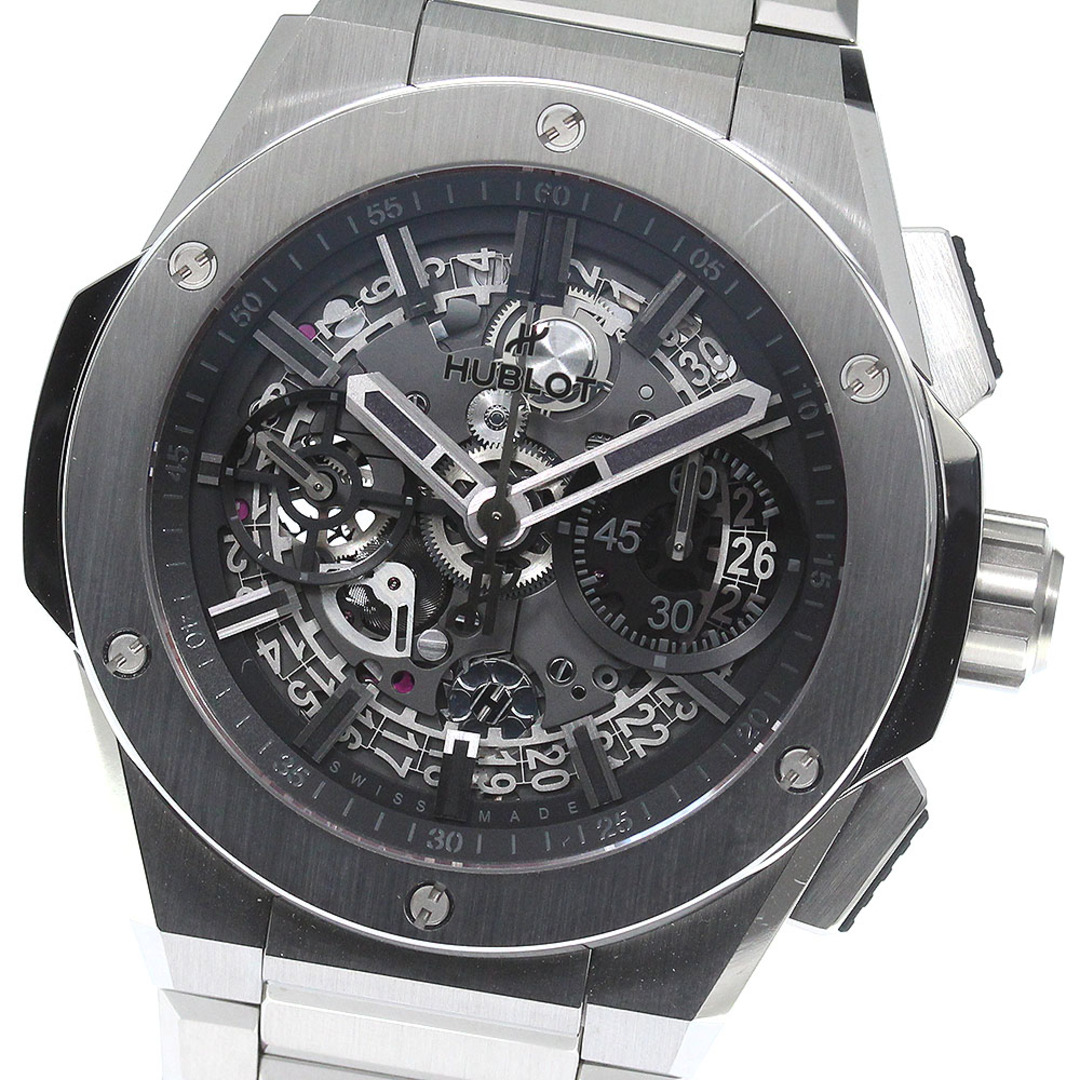 HUBLOT(ウブロ)のウブロ HUBLOT 451.NX.1140.NX.YOS ビッグバン インテグレーテッド チタニウム 自動巻き メンズ 美品 箱・保証書付き_759781 メンズの時計(腕時計(アナログ))の商品写真