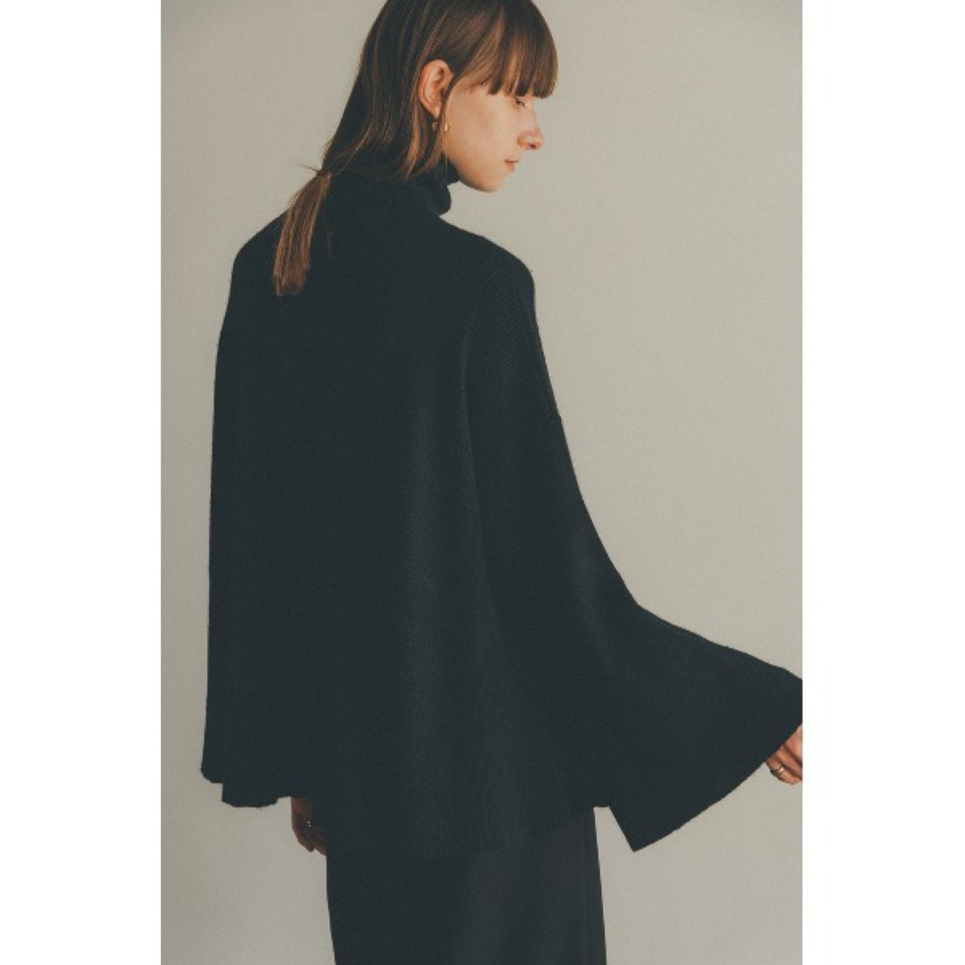 CLANE - 2WAY CAPE KNIT TOPS ブラックの通販 by ショップ｜クラネなら