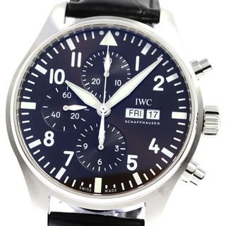 インターナショナルウォッチカンパニー(IWC)のIWC SCHAFFHAUSEN IW377713 パイロットウォッチ アントワーヌ ド サンテグジュペリ クロノグラフ 自動巻き メンズ 良品 _767561(腕時計(アナログ))