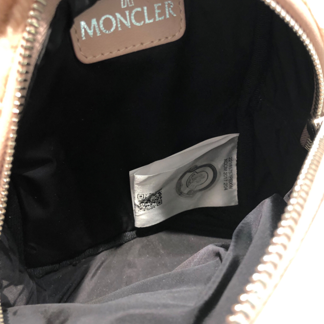 モンクレール MONCLER キリアミニショルダーバッグ 00658 ピンク シアリング レディース ショルダーバッグ