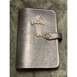 CHROME HEARTS クロムハーツ（原本無） 手帳 PASSPORT COVER 3セメタリー クロスパッチ レザー パスポートケース ブラウン系