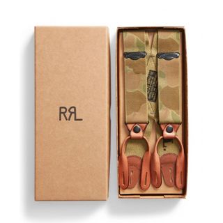 ダブルアールエル(RRL)の新品*RRL*カモ ストレッチ ブレーシズ*　ダブルアールエル(サスペンダー)