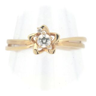 目立った傷や汚れなし フェスタリア ビジュ ソフィア ウィッシュ アポン アスター ダイヤリング 指輪 0.133ct 11号 K18YG(リング(指輪))