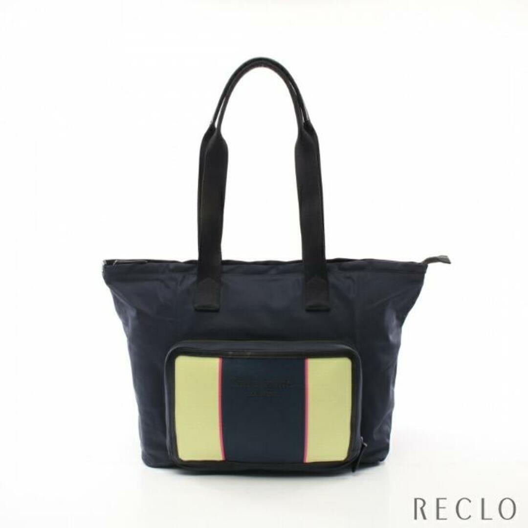 JOURNEY PACKABLE LARGE TOTE ジャーニー パッカブル エコバッグ ショルダーバッグ トートバッグ ナイロン ネイビー イエロー