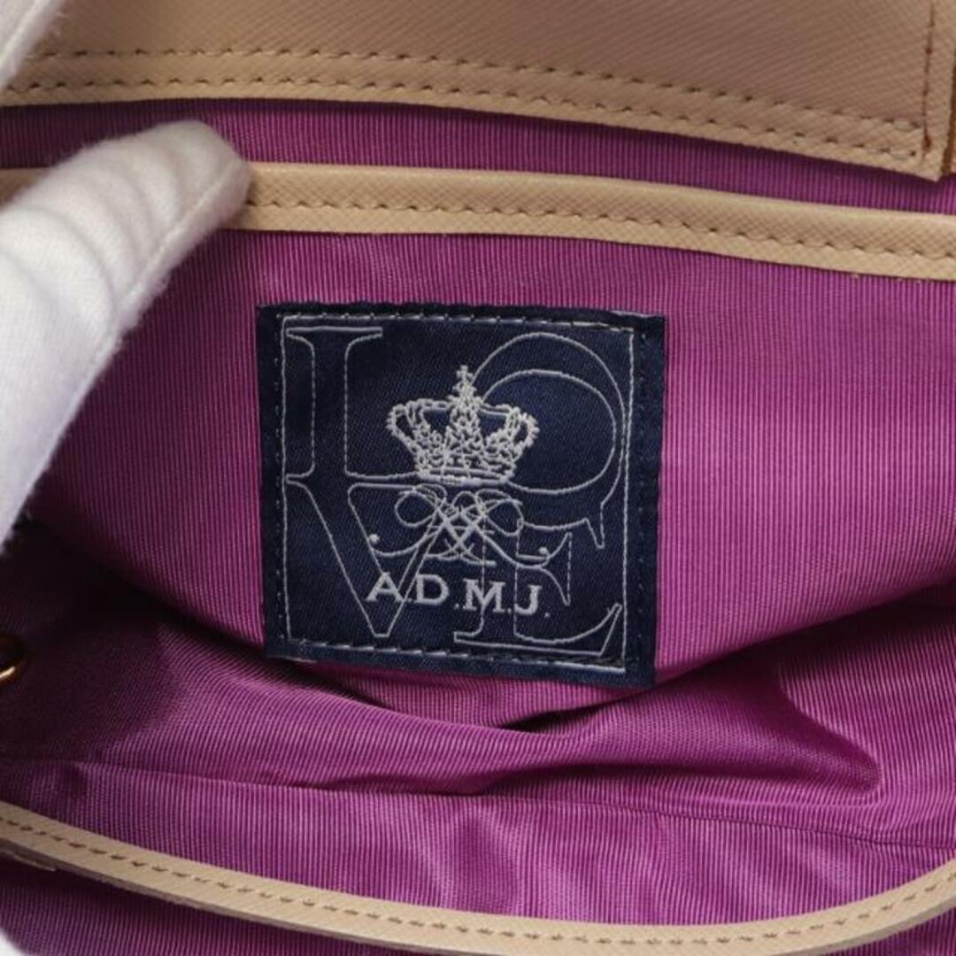 A.D.M.J.(エーディーエムジェイ)の ハンドバッグ レザー ライトブラウン 2WAY レディースのバッグ(ハンドバッグ)の商品写真