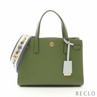 トリーバーチ(Tory Burch)のロビンソン ハンドバッグ トートバッグ レザー グリーン 2WAY(トートバッグ)