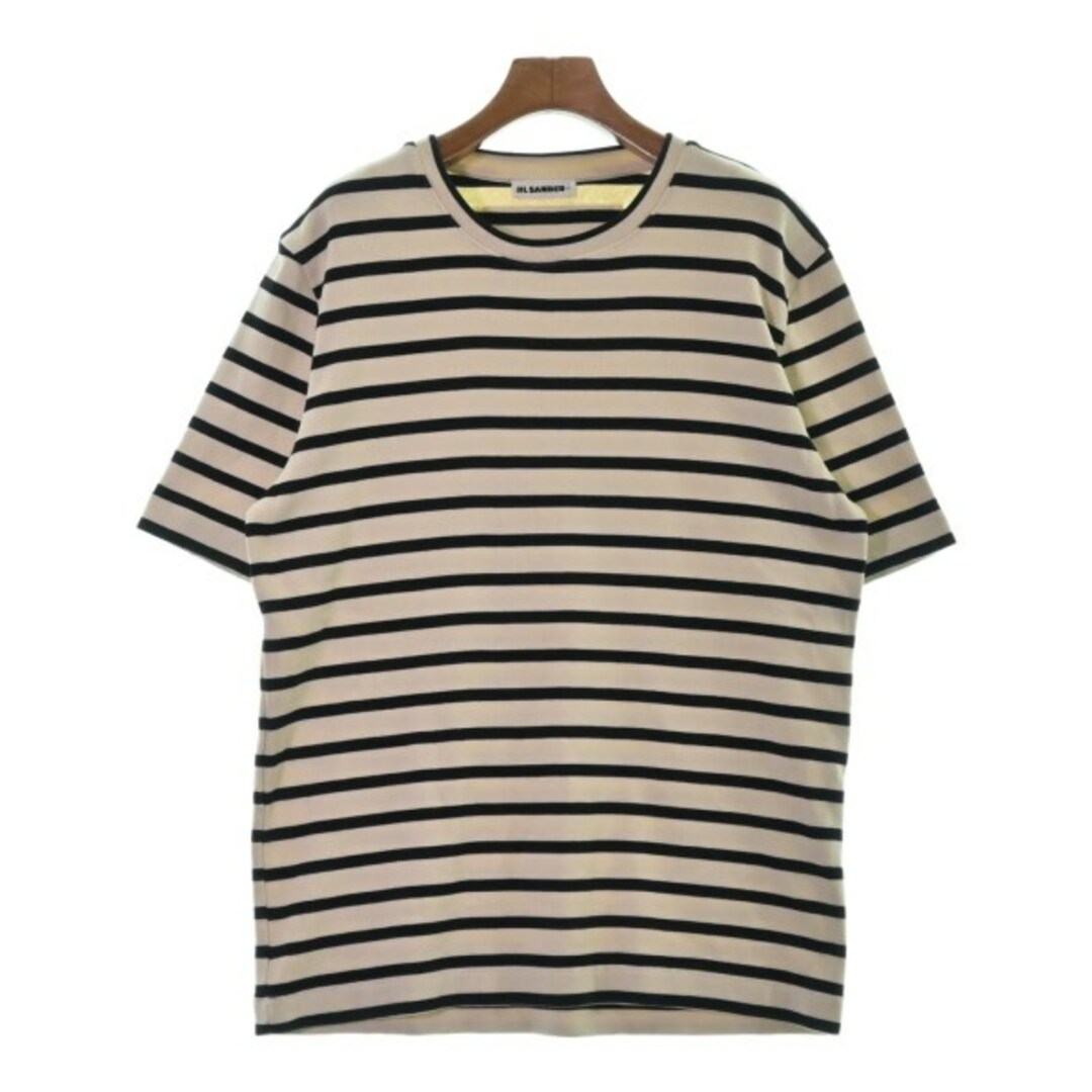 JIL SANDER Tシャツ・カットソー M アイボリーx黒(ボーダー)