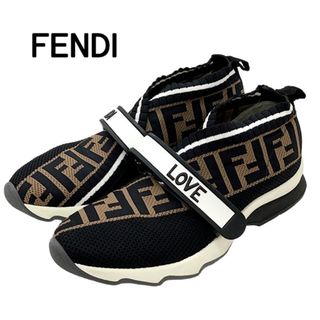 【美品】FENDI フェンディ スニーカー レディース ファブリック 24cm