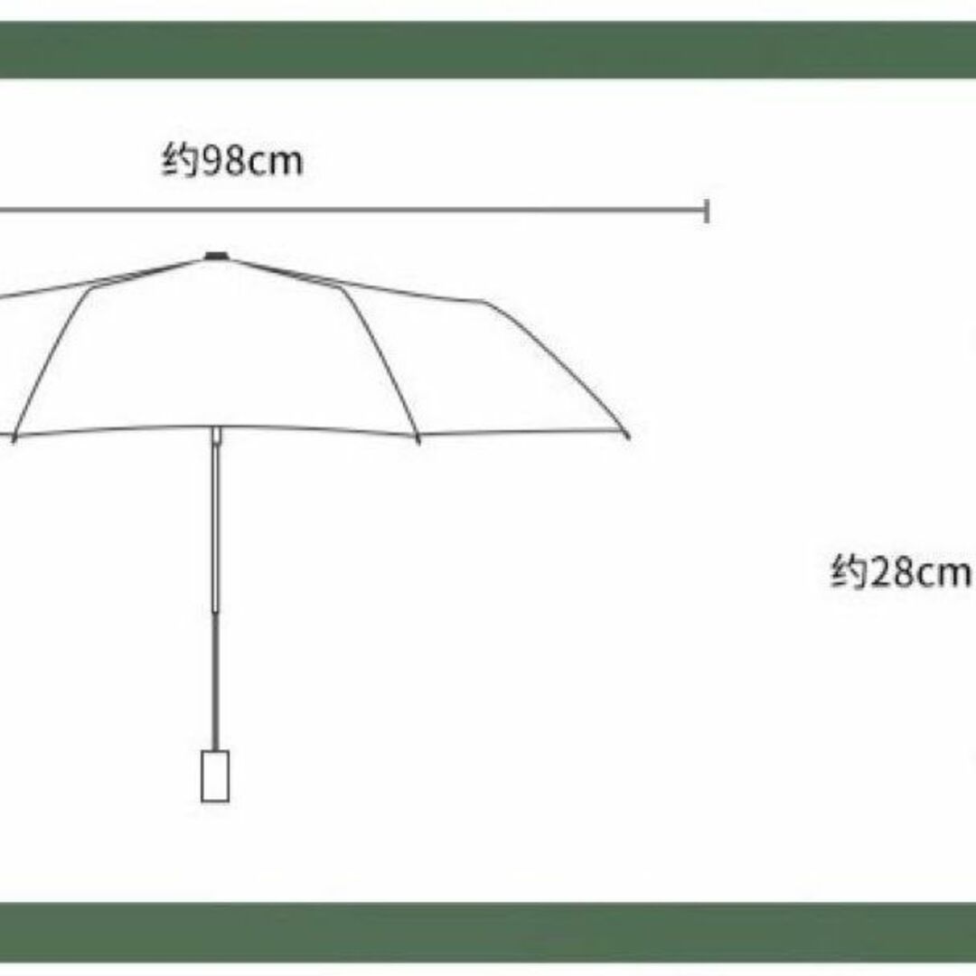 白　折りたたみ傘　晴雨兼用　スタイリッシュ　コンパクト　男女兼用　紫外線　UV レディースのファッション小物(傘)の商品写真