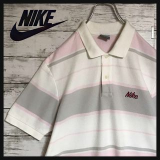 ナイキ(NIKE)の【銀タグ】ナイキ　刺繍ロゴ入りポロシャツ　美品　レア90s F611(ポロシャツ)