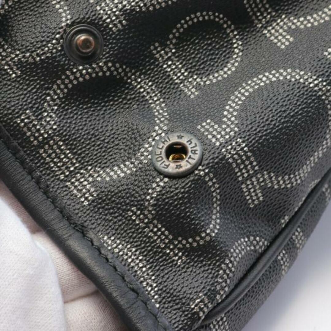 Salvatore Ferragamo(サルヴァトーレフェラガモ)のガンチーニ ハンドバッグ PVC レザー ブラック シルバー レディースのバッグ(ハンドバッグ)の商品写真