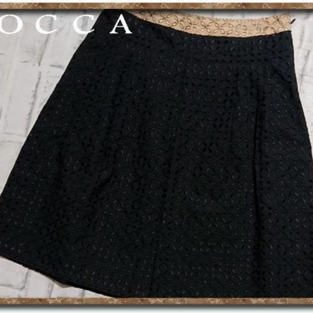 TOCCA(トッカ)のトッカ　刺繍入りスカート　黒 レディースのスカート(ミニスカート)の商品写真