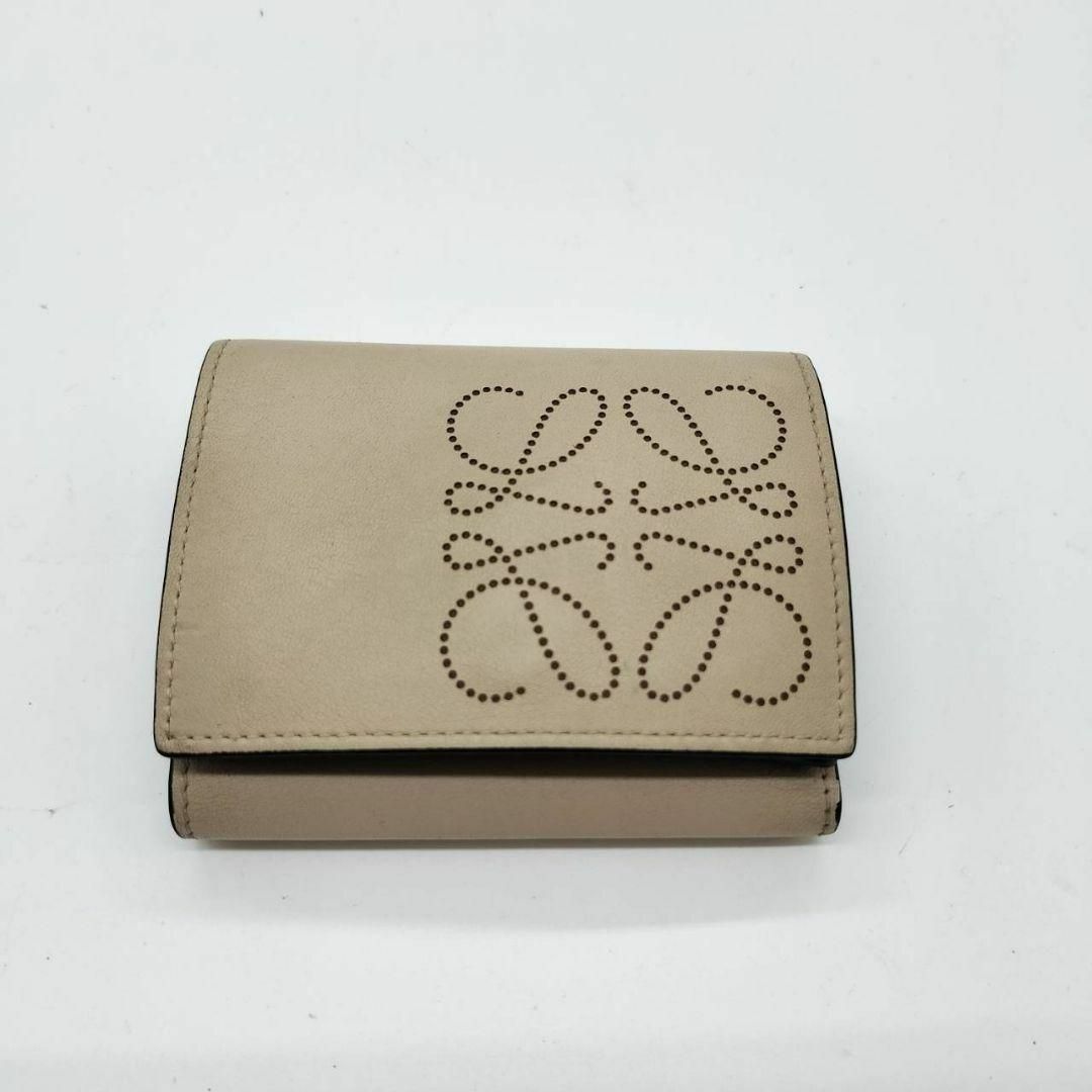 LOEWE 三つ折り財布 アナグラム トライフォールド コンパクト ウォレット-