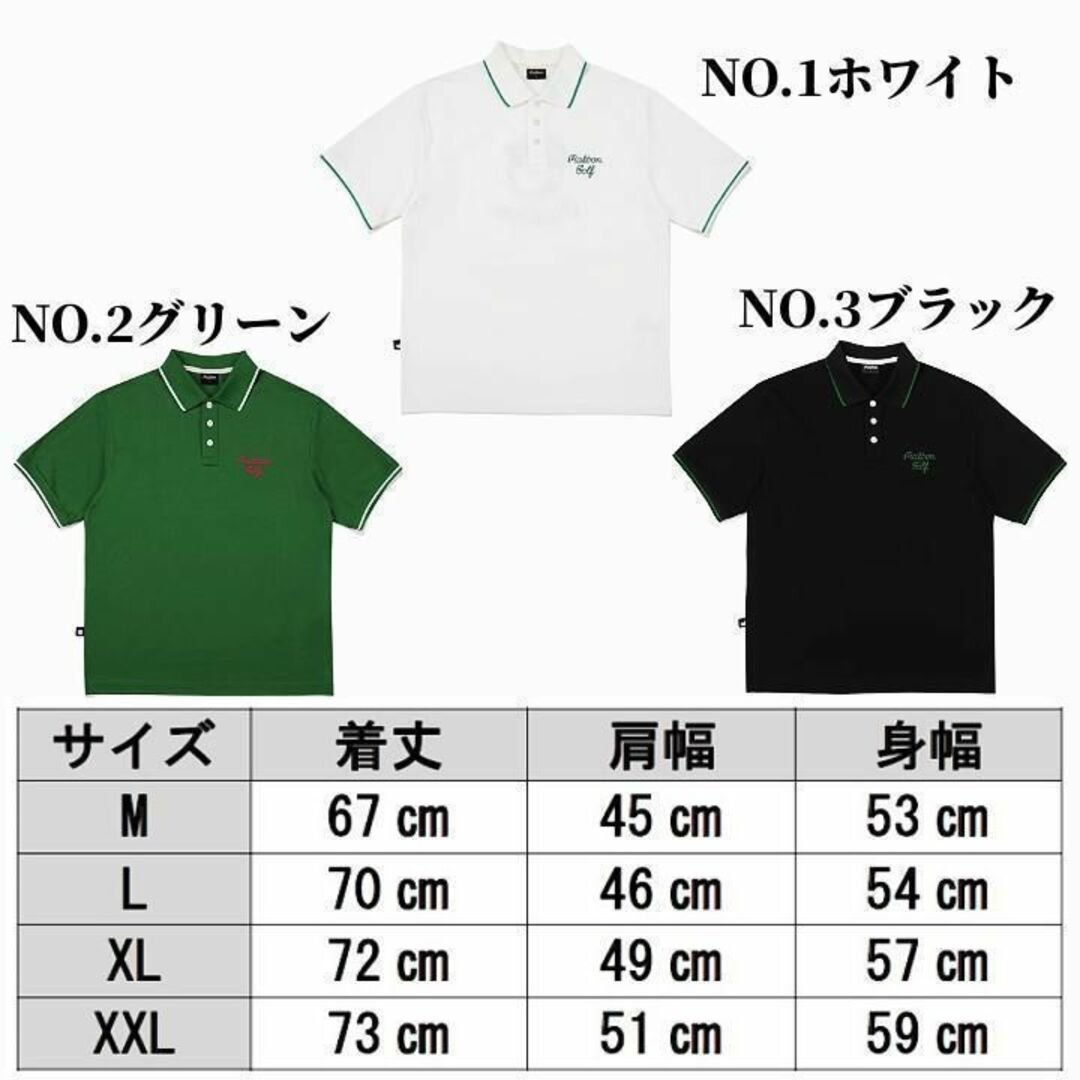 マルボン ゴルフ ポロシャツ malbon Tシャツ 刺繡 【M～XXL】 新品 8