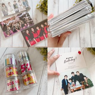 アラシ(嵐)の嵐 ファンクラブ会報誌 会員限定バースデーカード 銀テープ セット(アイドルグッズ)