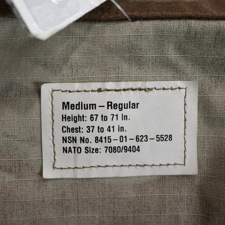 約63cm袖丈デッドストック 民間品 コンバットジャケット アメリカ軍 レプリカ マルチカム 迷彩柄 (ユニセックス M-R)   N5148