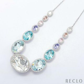 スワロフスキー(SWAROVSKI)のCaption Oval キャプション オーバル ネックレス クリスタル シルバー マルチカラー(ネックレス)