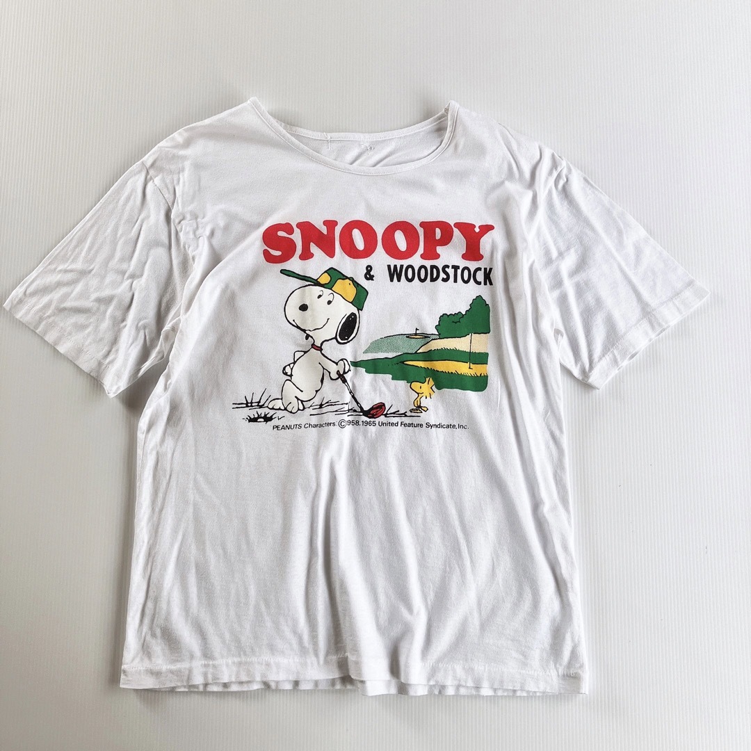 SNOOPY(スヌーピー)のused レトロ SNOOPY Tシャツ 古着 ヴィンテージ vintage レディースのトップス(Tシャツ(半袖/袖なし))の商品写真