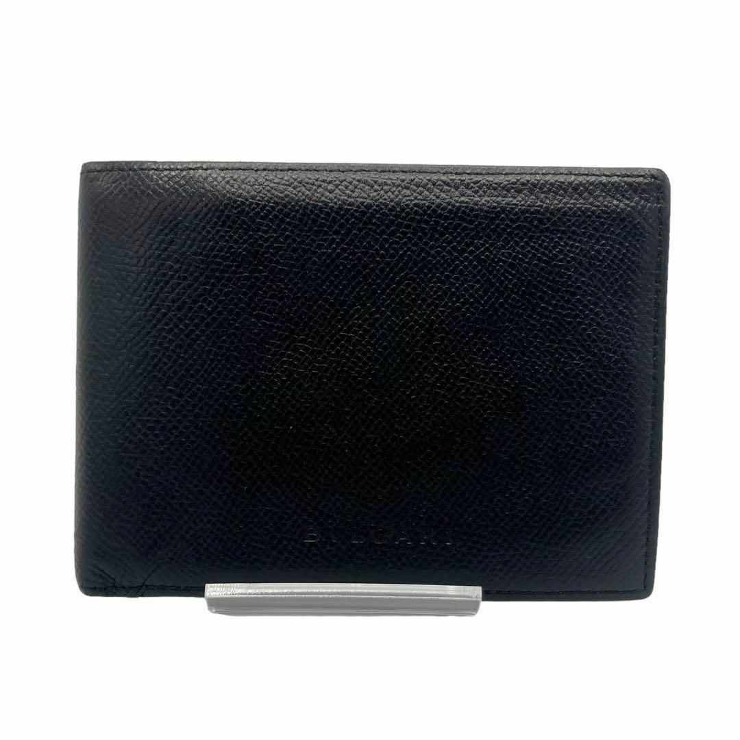⭐️良品⭐️ ブルガリ ロゴ レザー 二つ折り財布 ブラック 1