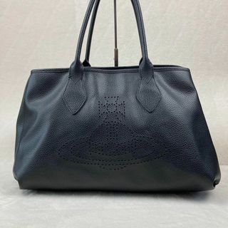 ヴィヴィアンウエストウッド(Vivienne Westwood)の【良品】ヴィヴィアンウエストウッド ボストンバッグ オーブ レザー ブラック(ボストンバッグ)