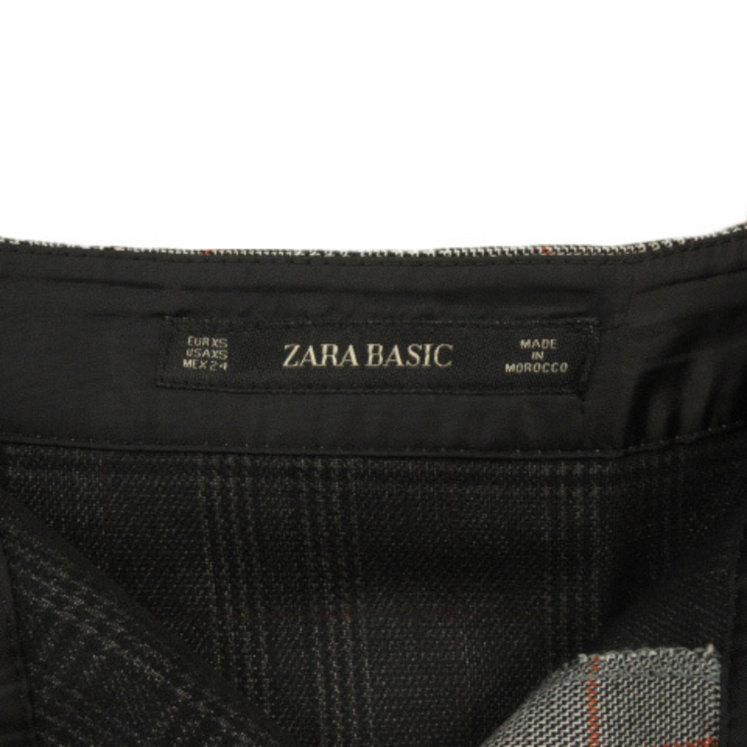 ザラ ベーシック ZARA BASIC ラップスカート グレンチェック XS  レディースのスカート(ミニスカート)の商品写真