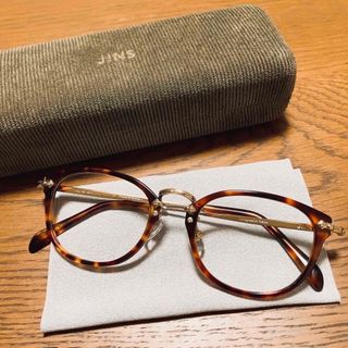 ジンズ(JINS)のJINS べっ甲柄 伊達メガネ 👓 度なし(サングラス/メガネ)