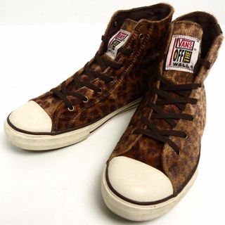 ヴァンズ(VANS)のVANS / ヴァンズ ヒョウ柄 起毛 ハイカットスニーカー US6H(スニーカー)