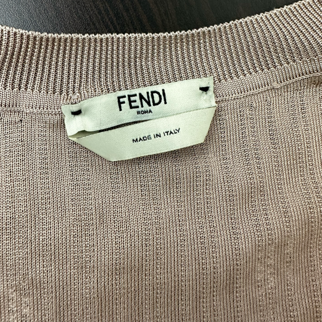 FENDI FFカリグラフィ ビスコース半袖ニット-