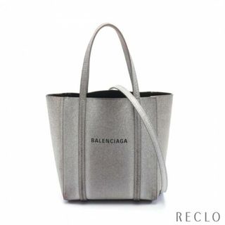 バレンシアガ(Balenciaga)のEVERYDAY XXS エブリデイ ハンドバッグ トートバッグ レザー シルバー グリッター 2WAY(トートバッグ)