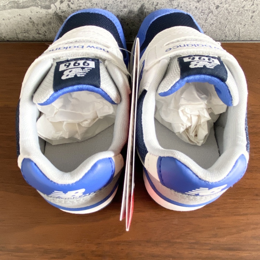 New Balance - 【新品】14.5センチ ホワイト×ブルー New Balance - 【新品】14.5センチ ホワイト×ブルー