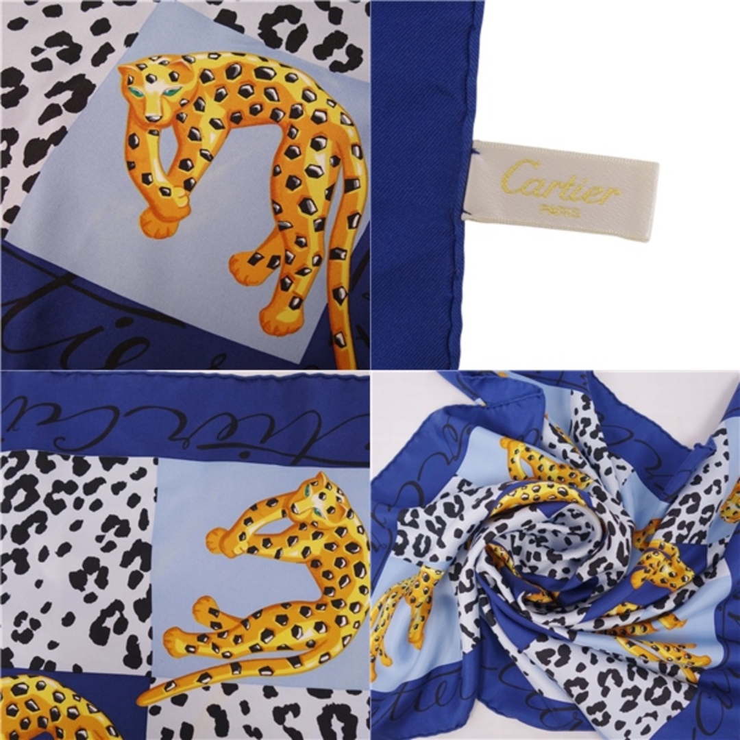 Cartier - カルティエ Cartier スカーフ バンダナ ヒョウ柄 Cartier - カルティエ Cartier スカーフ バンダナ ヒョウ柄