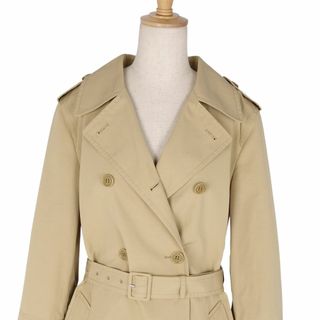 美品 プラダ PRADA コート トレンチコート ベルト付き 無地 アウター レディース 38(S相当) ベージュ 美品 プラダ PRADA コート トレンチコート ベルト付き 無地 アウター レディース 38(S相当) ベージュ