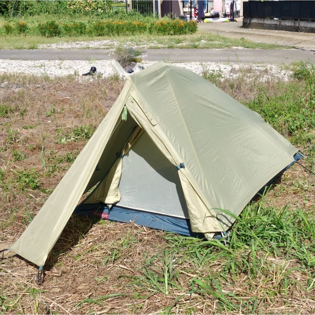 極美品 モンベル mont-bell テント 旧タイプ Moonlight Tent 1 ムーンライト1 グランドシート付き 山岳テント ソロ キャンプ アウトドア