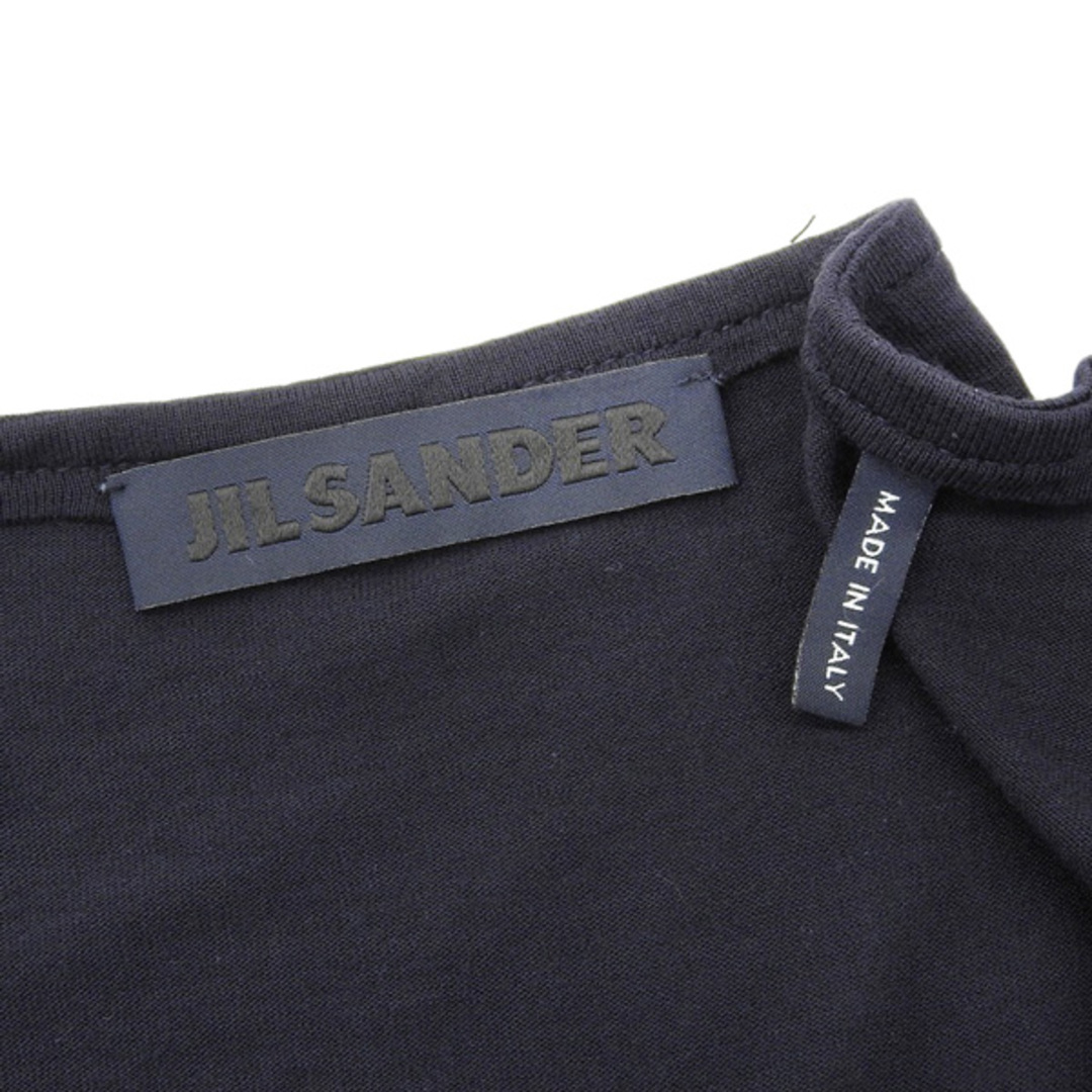 Jil Sander(ジルサンダー)のジルサンダー JIL SANDER ノースリーブ スキッパーネック ワンピース ダークネイビー size34 Y02168 レディースのワンピース(その他)の商品写真