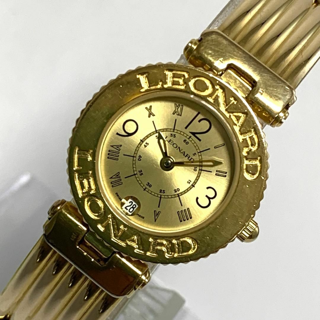 476 LEONARD レオナール レディース 腕時計 クオーツ式 電池交換済