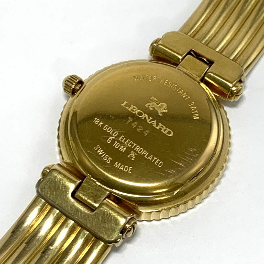 476 LEONARD レオナール レディース 腕時計 クオーツ式 電池交換済