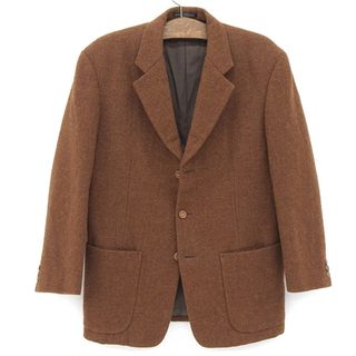 ヨウジヤマモト(Yohji Yamamoto)の美品 ヨウジヤマモトプールオム Yohji Yamamoto Pour Homme ウール ツイード 3B ジャケット メンズ ブラウン sizeS 90年代 Y02182(その他)