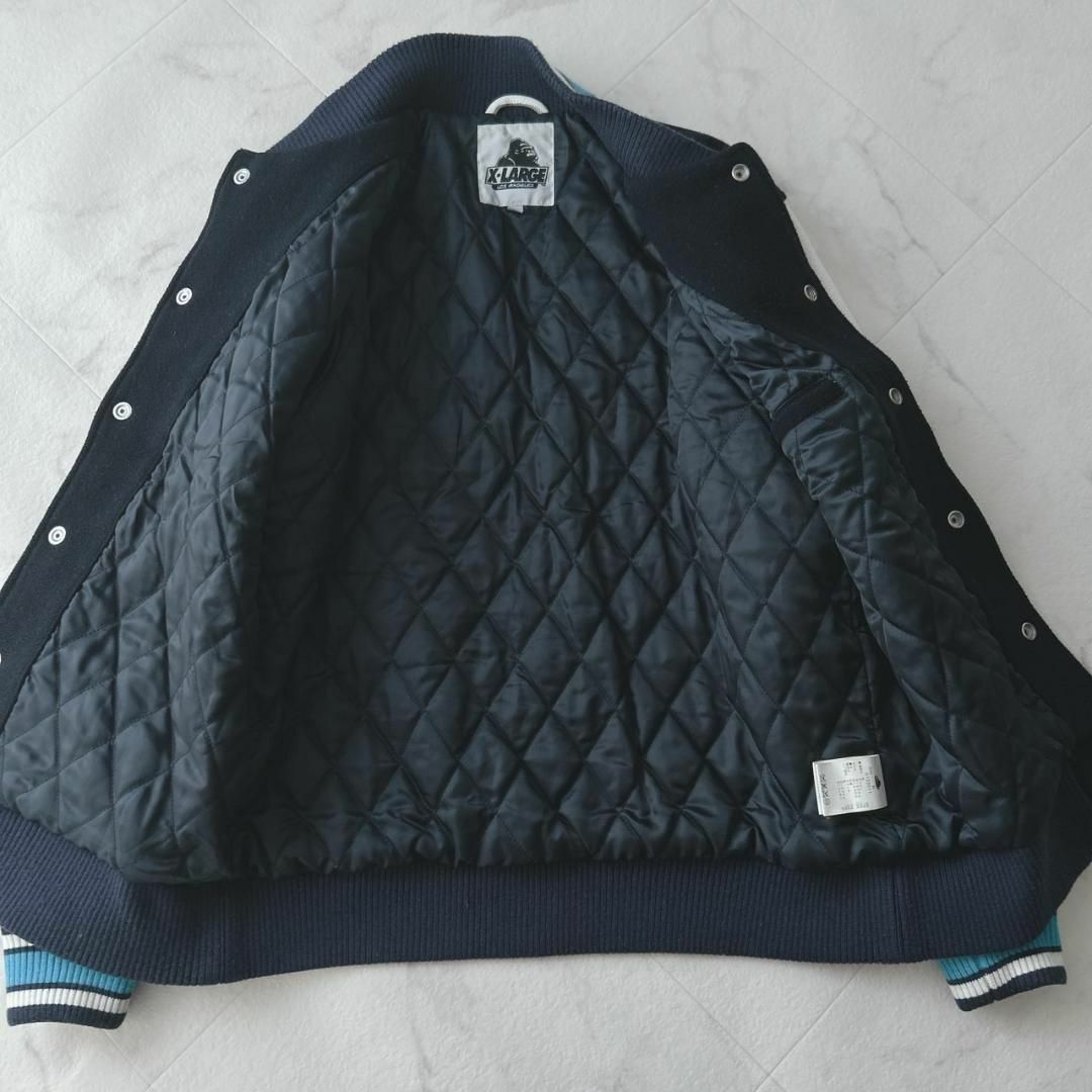 XLARGE - XLARGE VARCITY JACKET 袖レザー スタジャンの通販 by bar2's