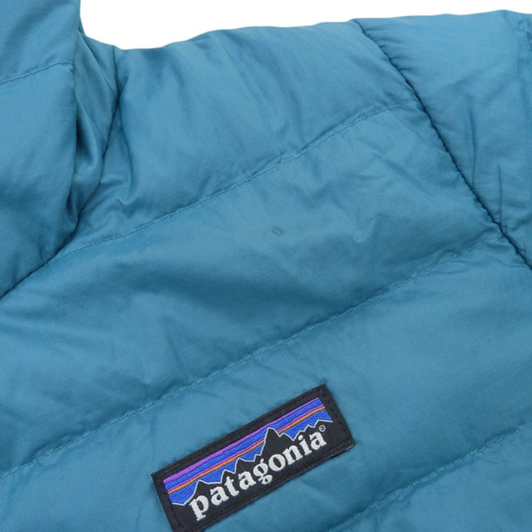 patagonia(パタゴニア)のパタゴニア Patagonia ジップアップ ライトダウン ジャケット フード付 レディース ブルーグリーン系 sizeS STY84771 Y02258 レディースのジャケット/アウター(ダウンジャケット)の商品写真