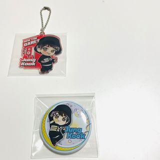 ボウダンショウネンダン(防弾少年団(BTS))のBTS グク アクリルキーホルダー アクリルチャーム 缶バッジ(アイドルグッズ)