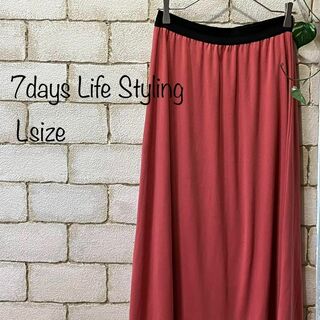 ◆7days Life Styling◆ロングスカート L　AF-183(ロングスカート)