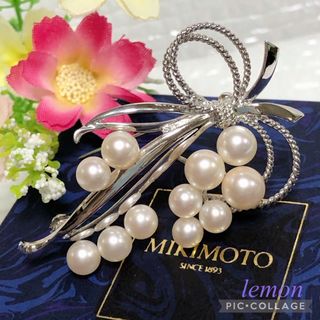 ミキモト チェロモチーフ 3.6-5.0mm アコヤ真珠 ブローチ