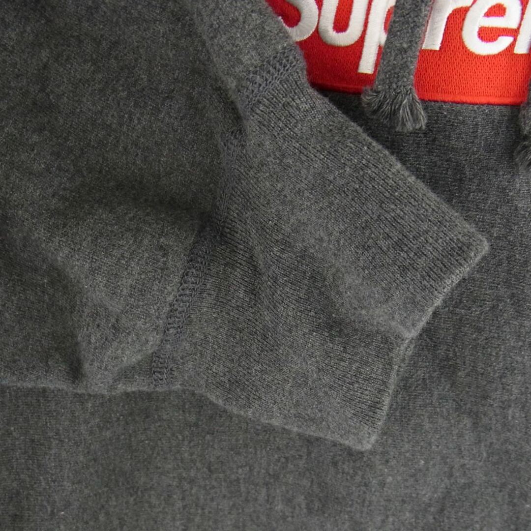 Supreme シュプリーム パーカー 21AW Box Logo Hooded Sweatshirt Charcoal ボックス ロゴ スウェット パーカー ダークグレー系 L