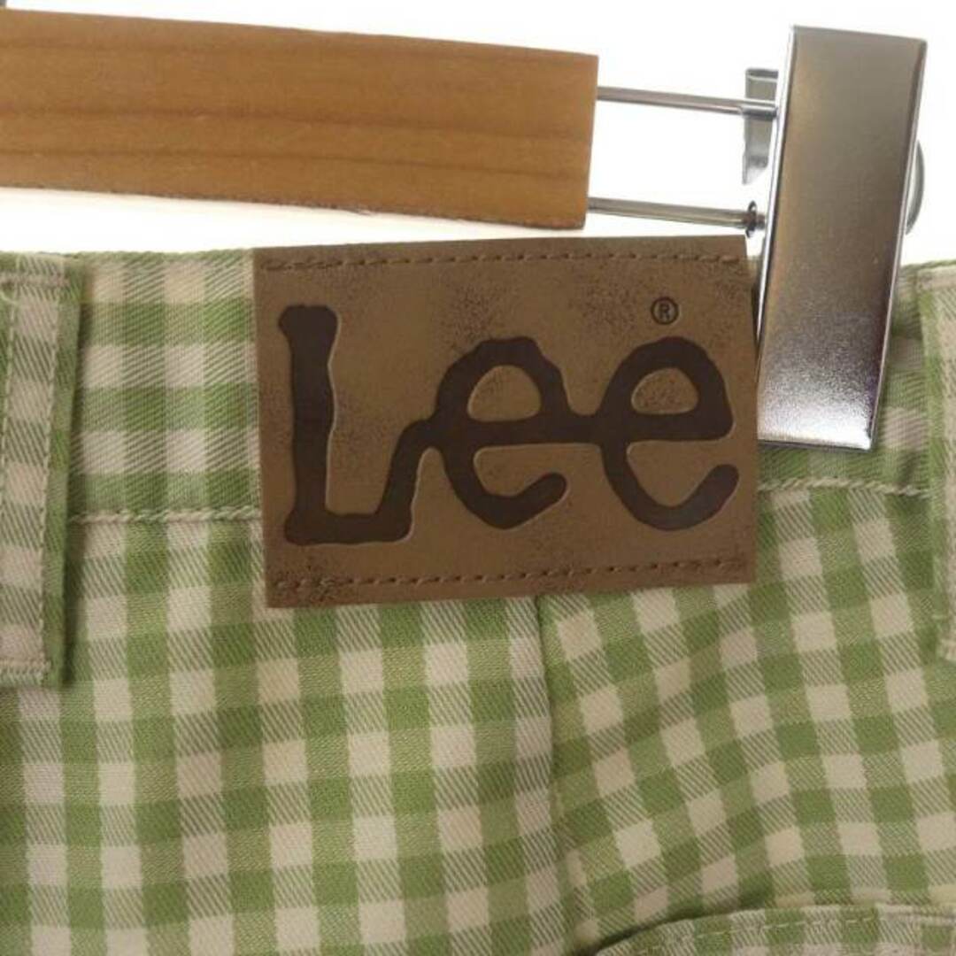 Lee(リー)のリー 10ozコットンデニムマリンパッチセミフレアパンツ ギンガムチェック レディースのパンツ(その他)の商品写真